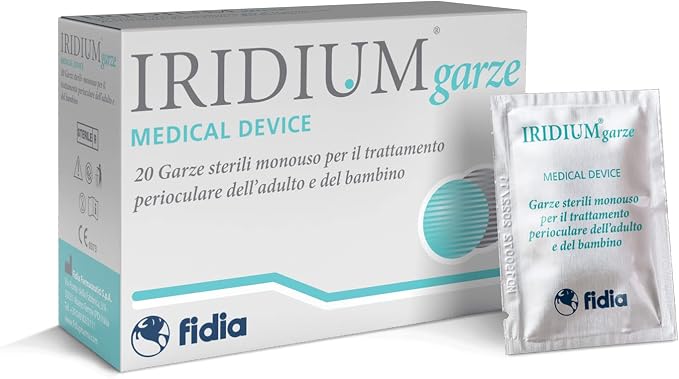 IRIDIUM garze® - 20 garze sterili monouso in cotone