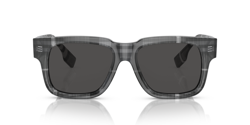 Occhiali da sole Burberry 0BE4394 Hayden Motivo a quadri grigio carbone - 0BE4394 380487