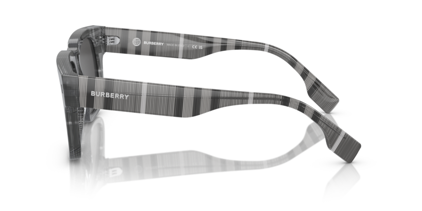 Occhiali da sole Burberry 0BE4394 Hayden Motivo a quadri grigio carbone - 0BE4394 380487